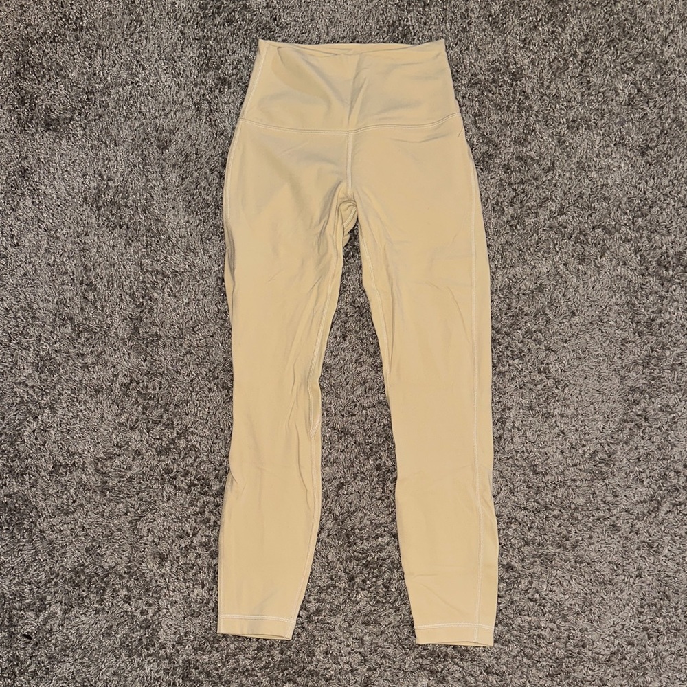 Lululemon High-Waist Cream Leggings